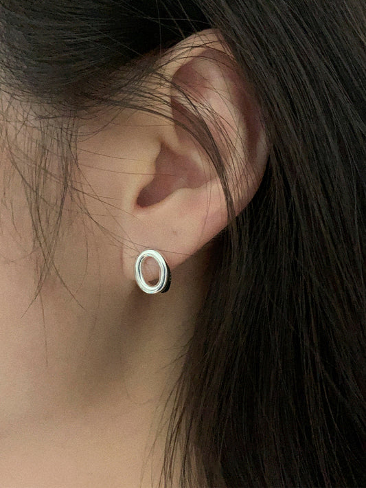 925 Silver Circle Hoop Earrings