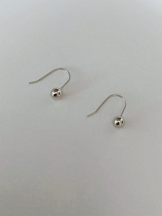 925 Silver Mini Ball Hoop Earrings