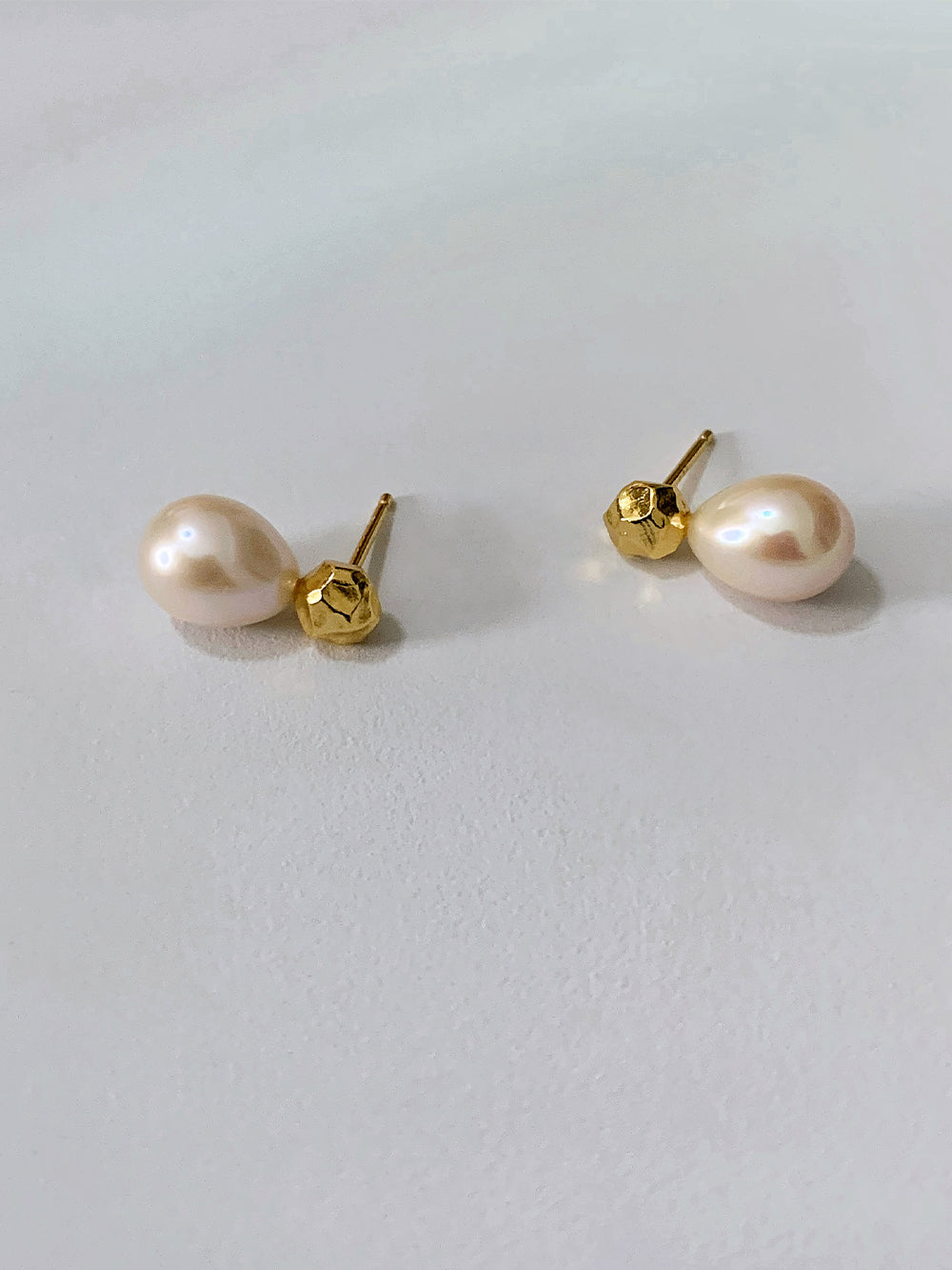 925 Silver Baroque Pearl Stud Earrings