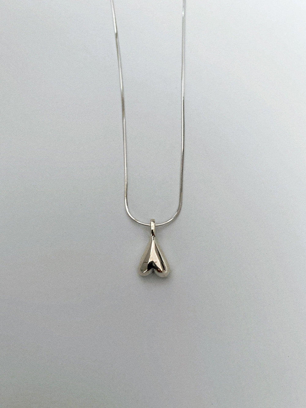 925 Silver Inverted Heart Necklace