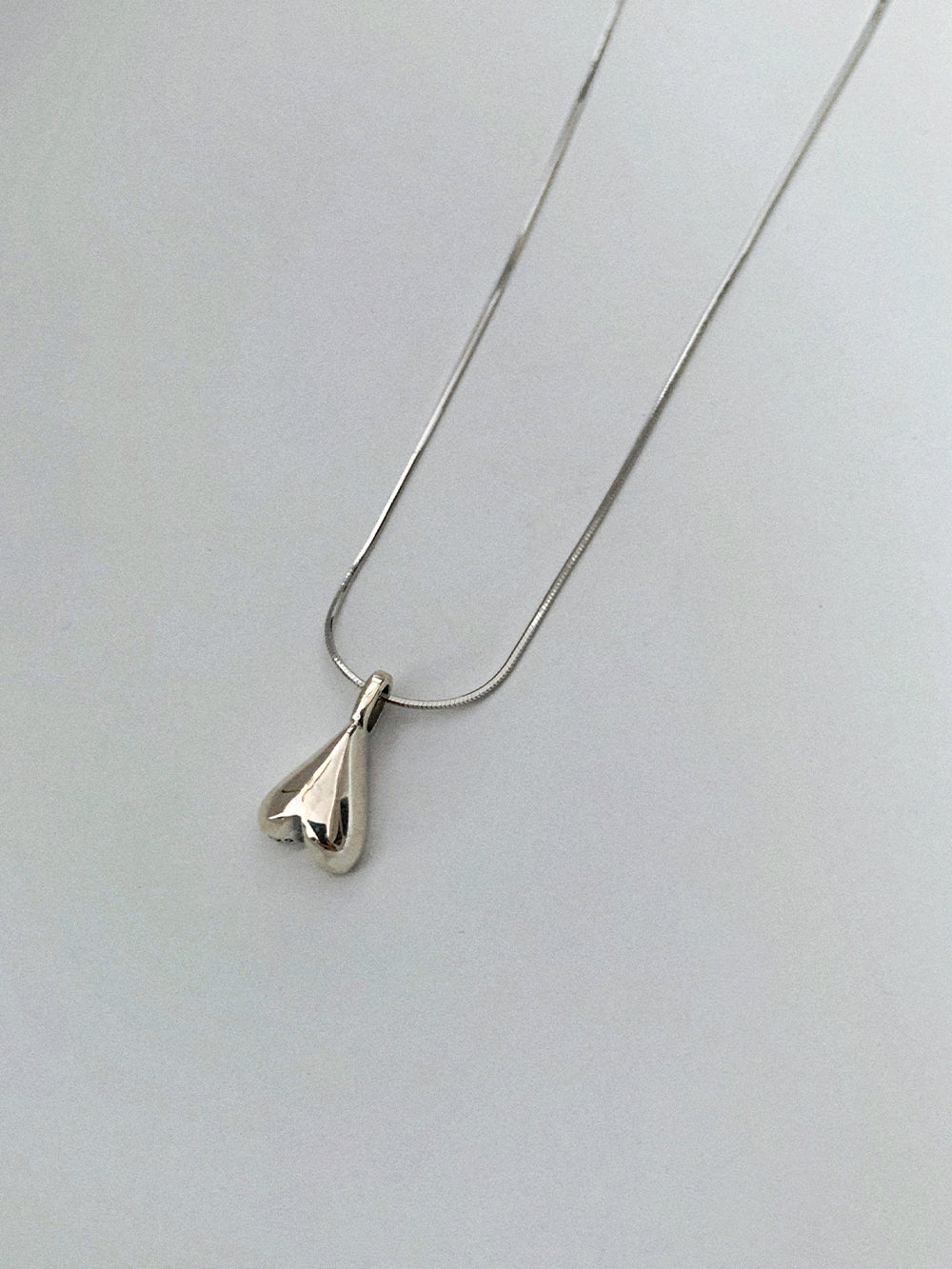 925 Silver Inverted Heart Necklace