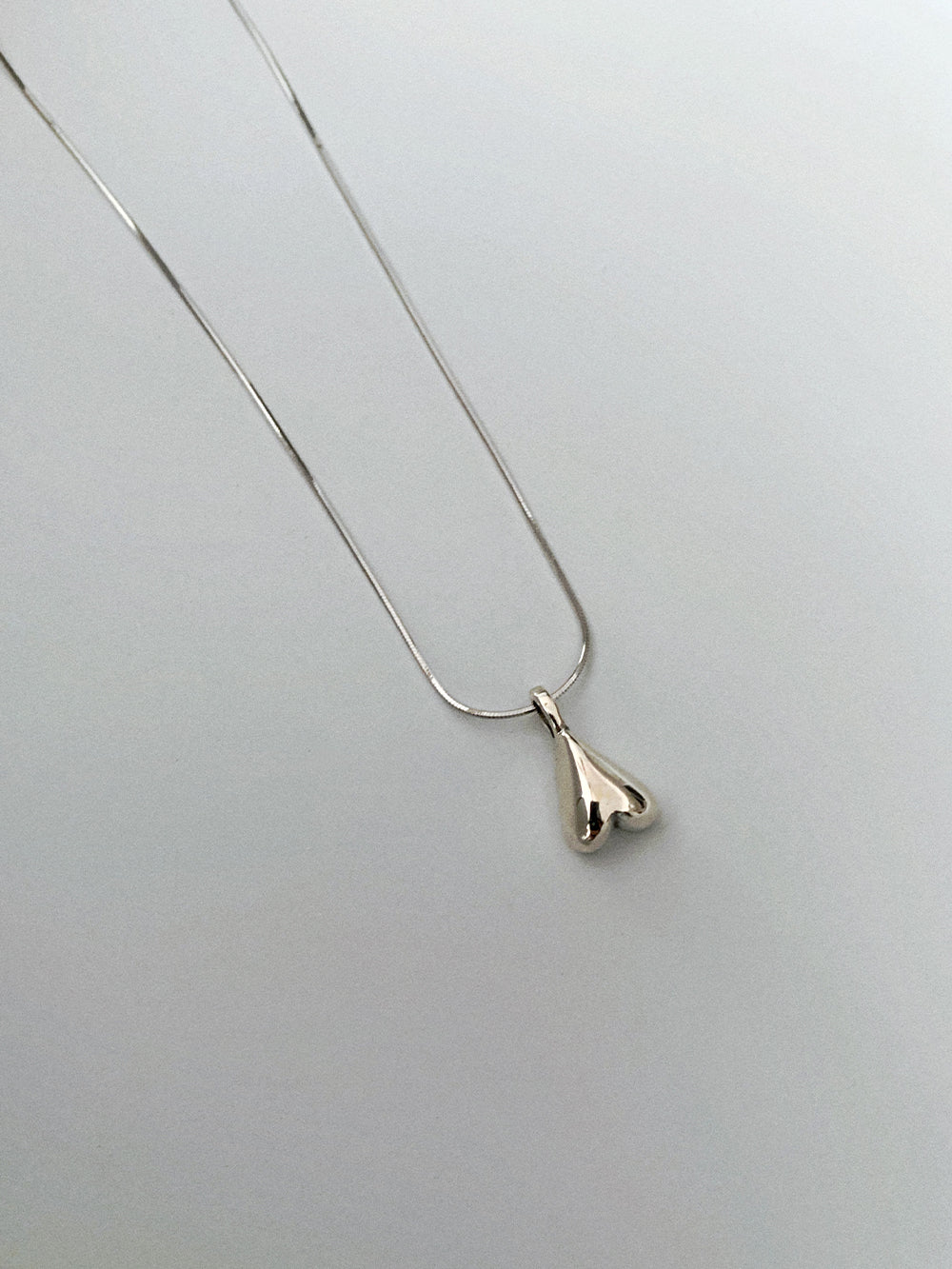 925 Silver Inverted Heart Necklace