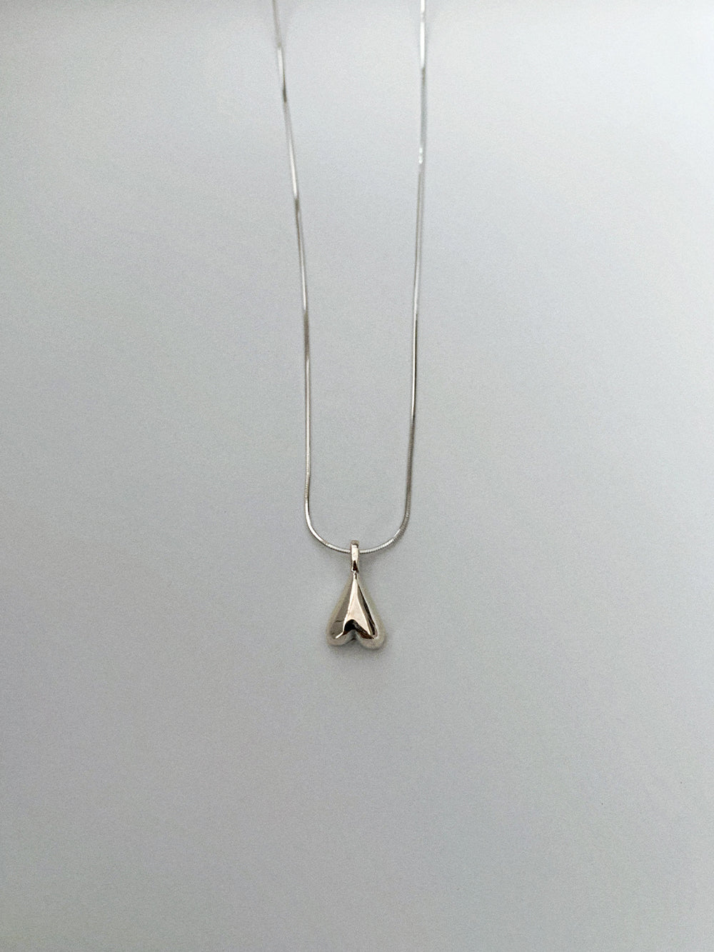 925 Silver Inverted Heart Necklace