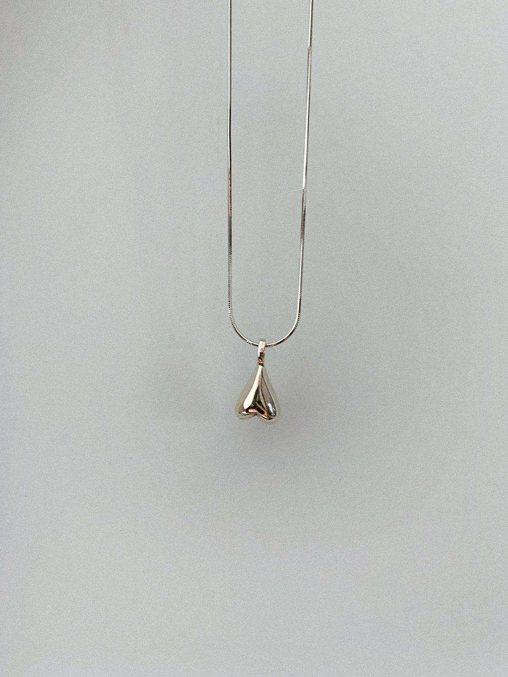 925 Silver Inverted Heart Necklace