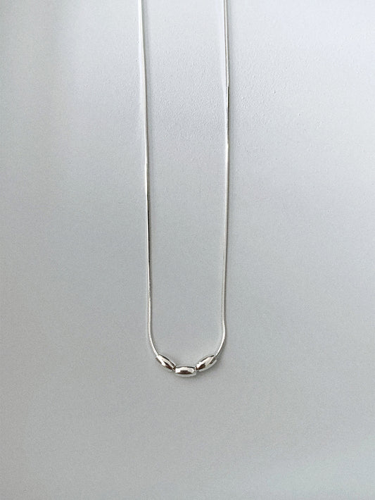 925 Silver Beans Pendant Necklace